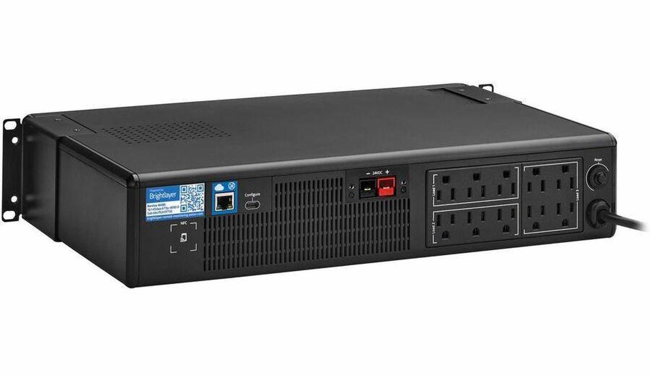 Alt view image 5 of 7 - Eaton Tripp Lite Series 1440VA 1050W 120V Line-Interactive Cloud-Connected UPS with Remote Monitoring - 10 NEMA 5-15R Outlets (Surge and Battery Backup), Extended Run, LCD, 5-15P Plug, 2U Rack/Tower -