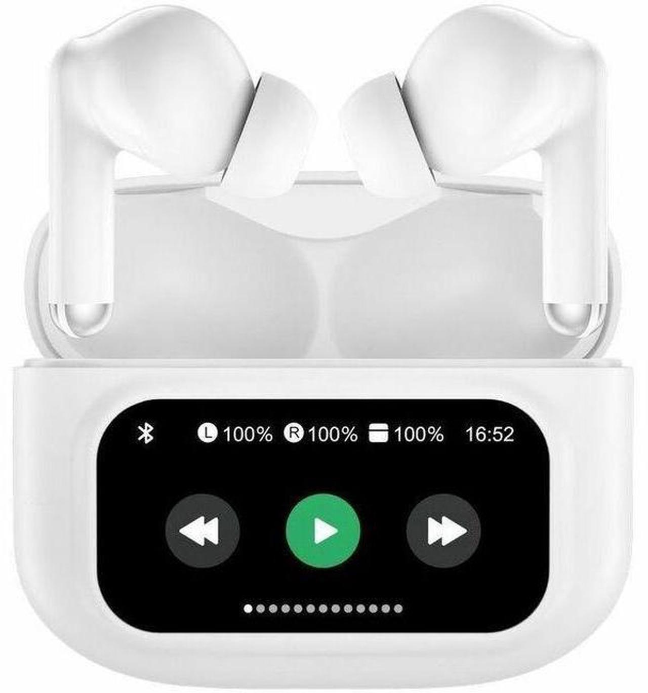 Main image of Adesso XTREAM T3 Bluetooth Wireless Earbuds with ANC and Touch Controlled Wireless Charging Case - White