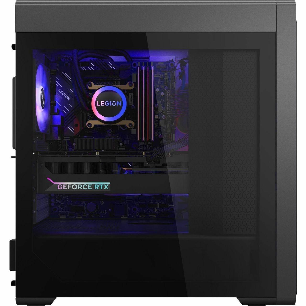Alt view image 6 of 7 - Lenovo Legion T7 34IAS10 90Y6003JUS Gaming Desktop Computer - Intel Core Ultra 9 285K - 64 GB - 2 TB SSD - Tower - Storm Gray - Intel Z890 Chip - Windows 11 Pro - NVIDIA GeForce RTX 5080 16 GB GDDR7 -