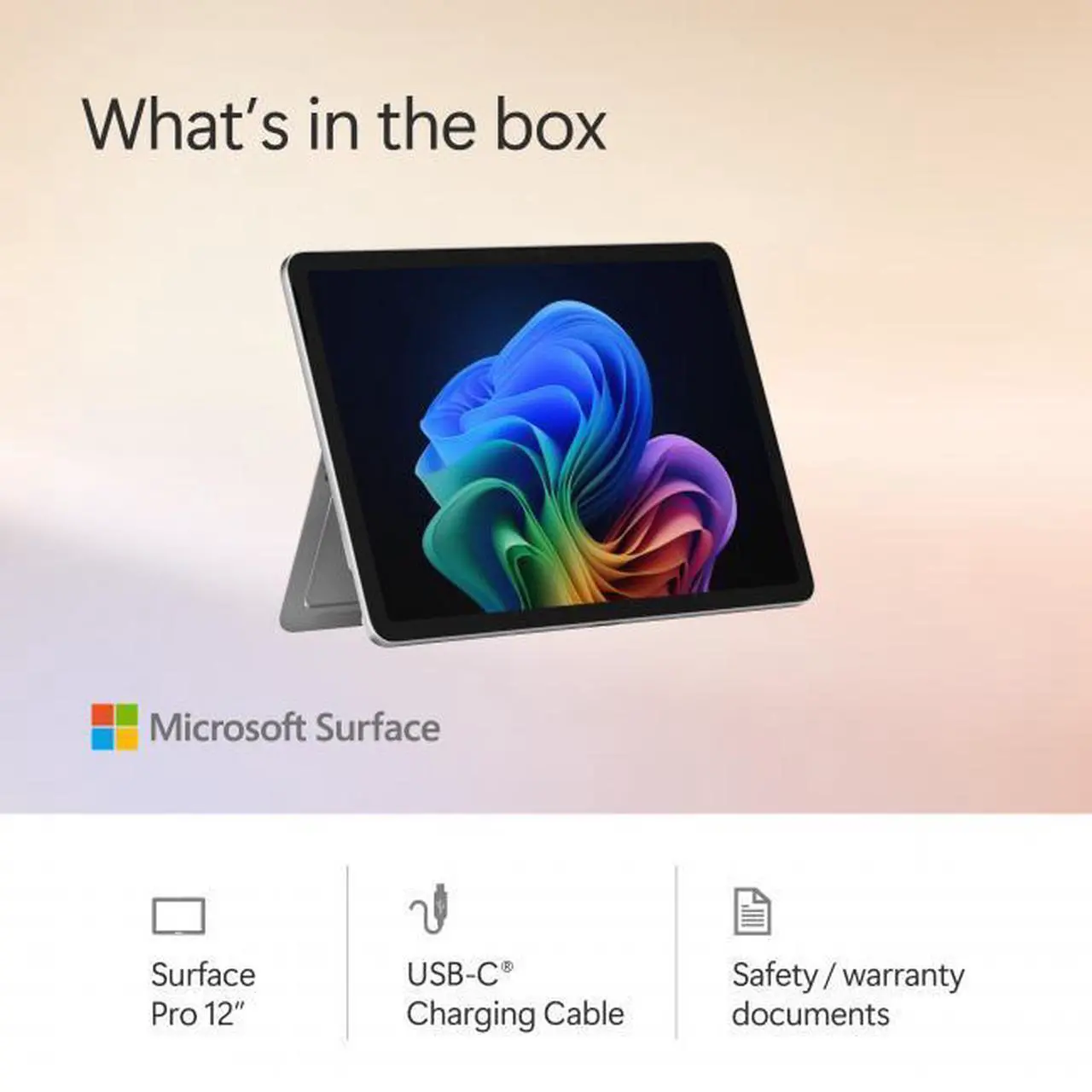 Alt view image 2 of 7 - Microsoft 12" Surface Pro Copilot+ PC, Snapdragon X Plus 8-Core, 16GB RAM, 512GB UFS, Device Only, Platinum, Latest Model