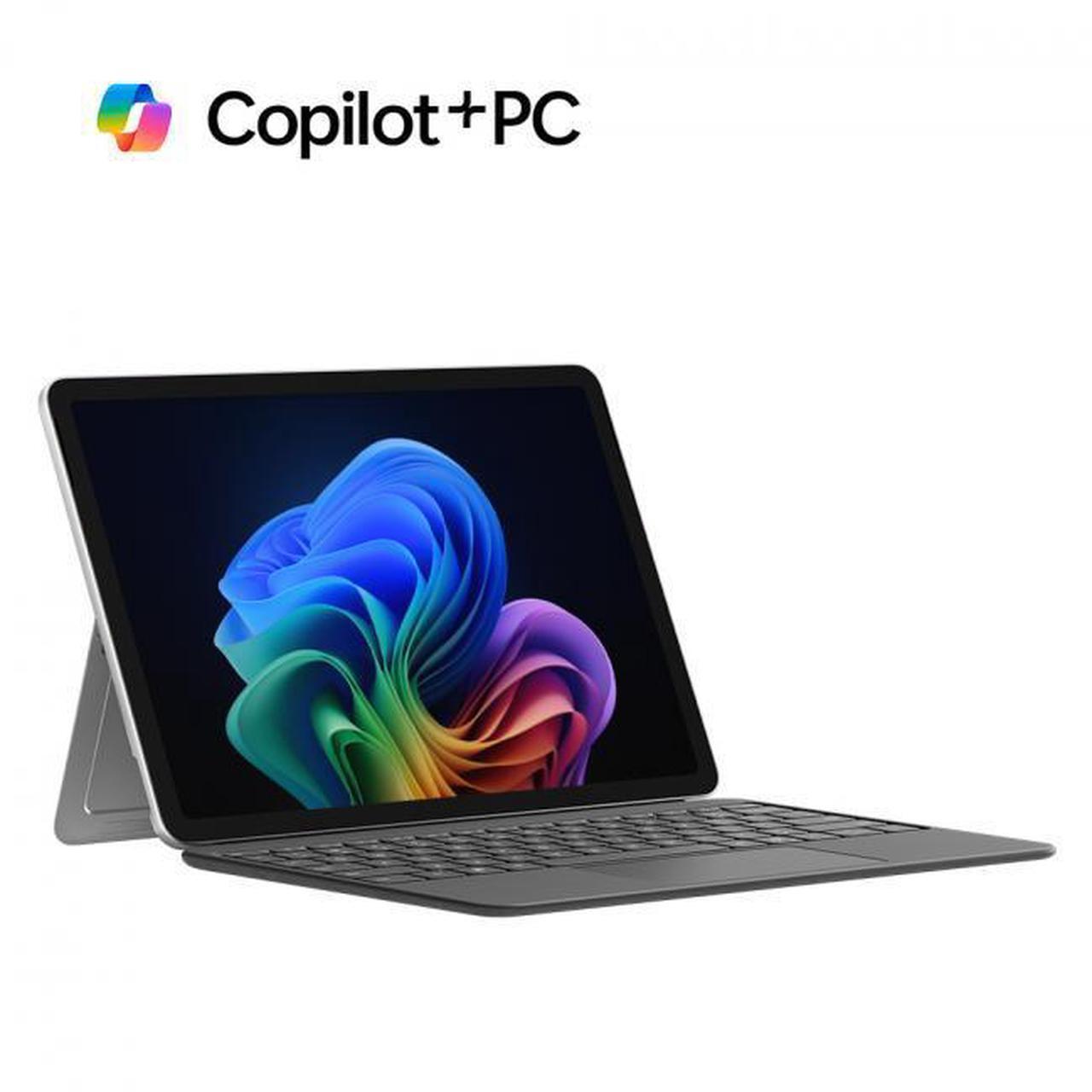 Main image of Microsoft 12" Surface Pro Copilot+ PC, Snapdragon X Plus 8-Core, 16GB RAM, 256GB UFS, Device Only, Platinum, Latest Model