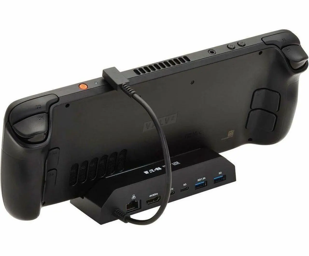Alt view image 2 of 8 - Eaton Tripp Lite Series USB-C Docking Station for Steam Deck and ROG Ally - 4K 60 Hz HDMI, USB Hub, Gigabit Ethernet, 100W PD Charging - for Monitor, HDTV, Video Game System, Keyboard, Mouse, Hard Dri