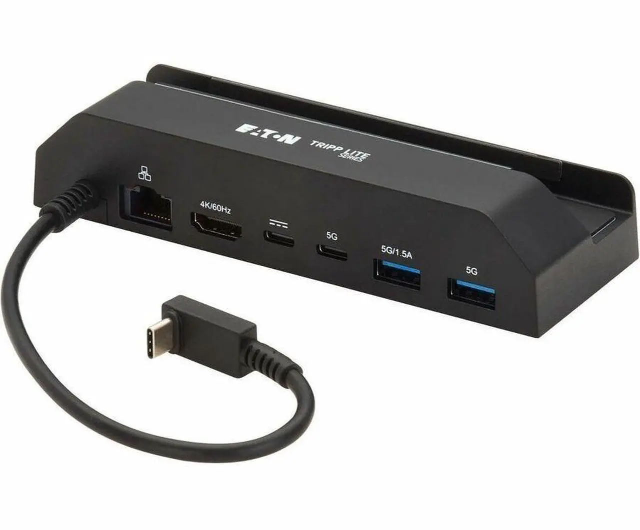 Alt view image 6 of 8 - Eaton Tripp Lite Series USB-C Docking Station for Steam Deck and ROG Ally - 4K 60 Hz HDMI, USB Hub, Gigabit Ethernet, 100W PD Charging - for Monitor, HDTV, Video Game System, Keyboard, Mouse, Hard Dri