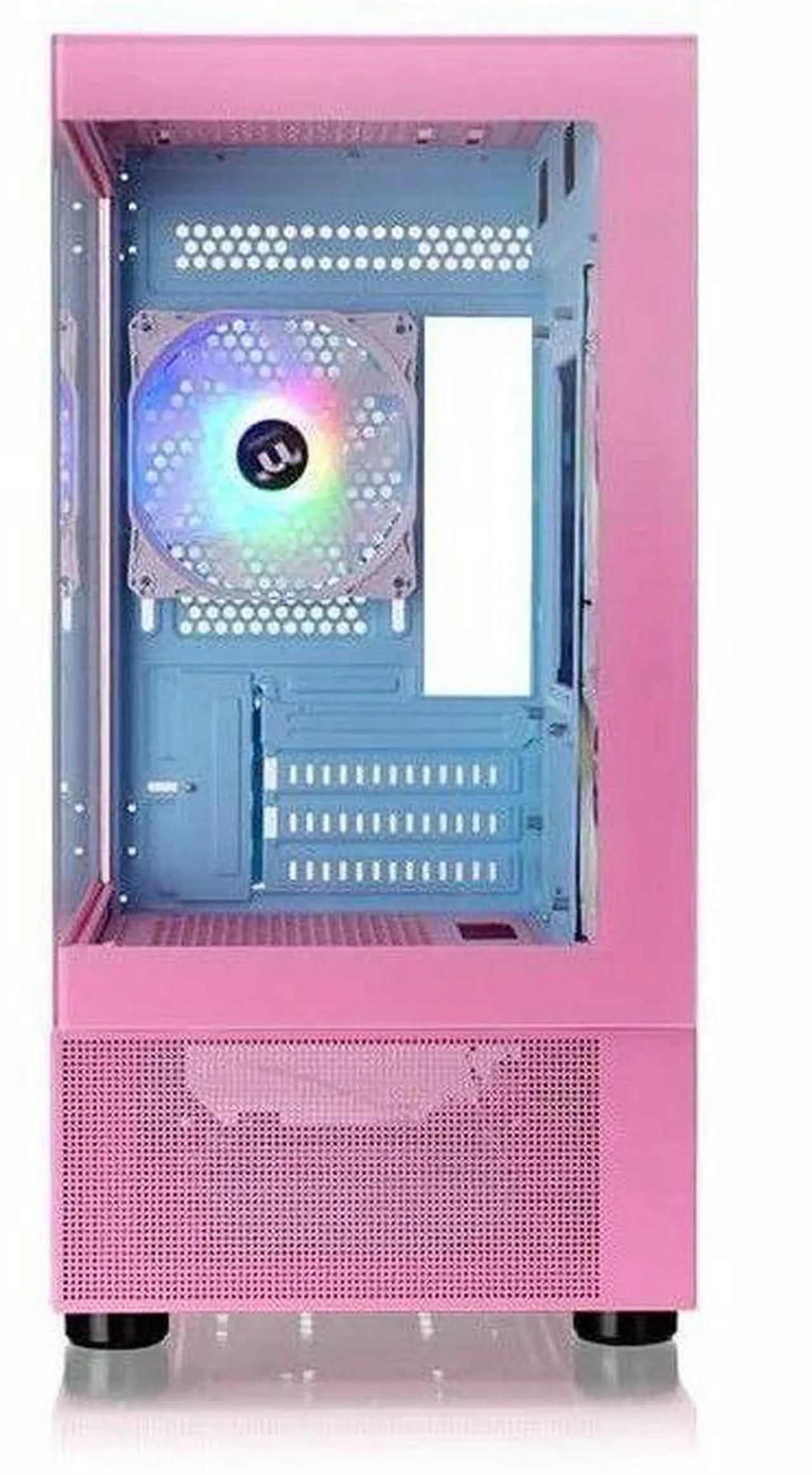 Alt view image 15 of 20 - Thermaltake View 170 TG ARGB m-ATX Chassis; 3x120mm ARGB Lite Fans Included; 280mm Radiator Support; 340mm GPU Clearance; 160mm Air Cooler Max Height; Bubble Pink; CA-1Z4-00MAWN-01