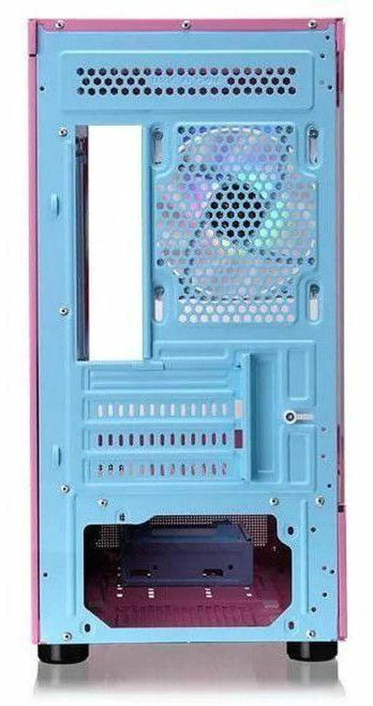 Alt view image 20 of 20 - Thermaltake View 170 TG ARGB m-ATX Chassis; 3x120mm ARGB Lite Fans Included; 280mm Radiator Support; 340mm GPU Clearance; 160mm Air Cooler Max Height; Bubble Pink; CA-1Z4-00MAWN-01