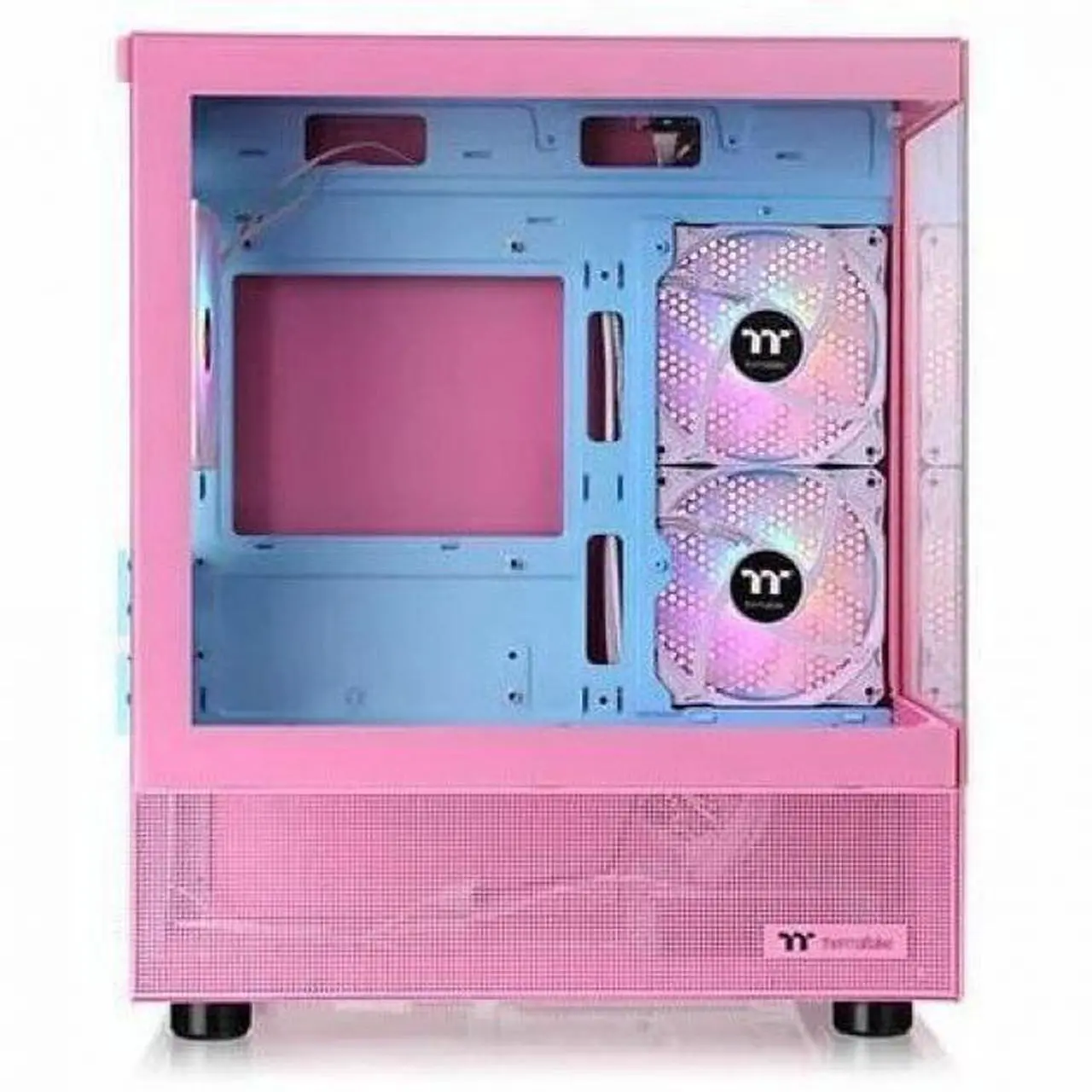 Alt view image 16 of 20 - Thermaltake View 170 TG ARGB m-ATX Chassis; 3x120mm ARGB Lite Fans Included; 280mm Radiator Support; 340mm GPU Clearance; 160mm Air Cooler Max Height; Bubble Pink; CA-1Z4-00MAWN-01