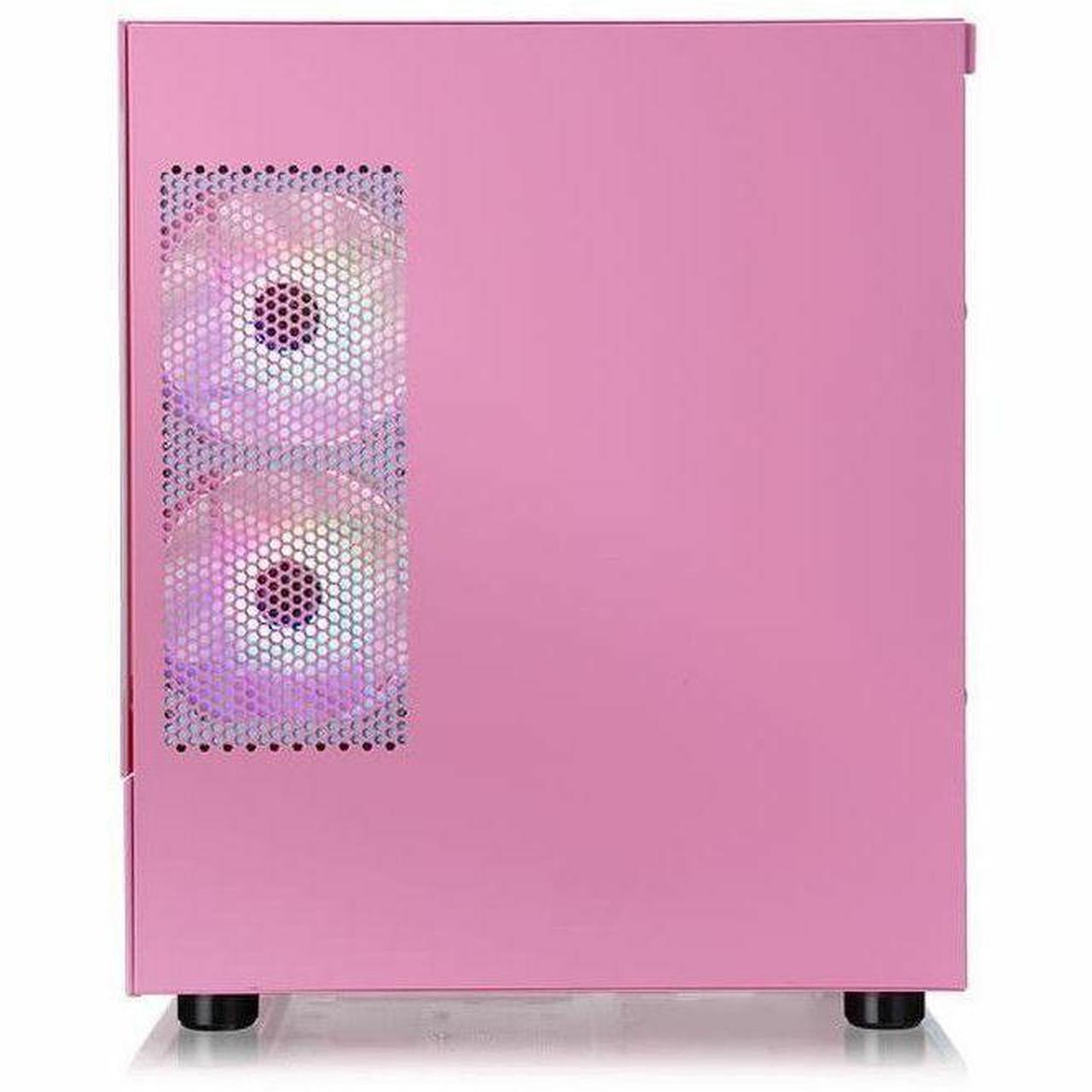 Alt view image 19 of 20 - Thermaltake View 170 TG ARGB m-ATX Chassis; 3x120mm ARGB Lite Fans Included; 280mm Radiator Support; 340mm GPU Clearance; 160mm Air Cooler Max Height; Bubble Pink; CA-1Z4-00MAWN-01