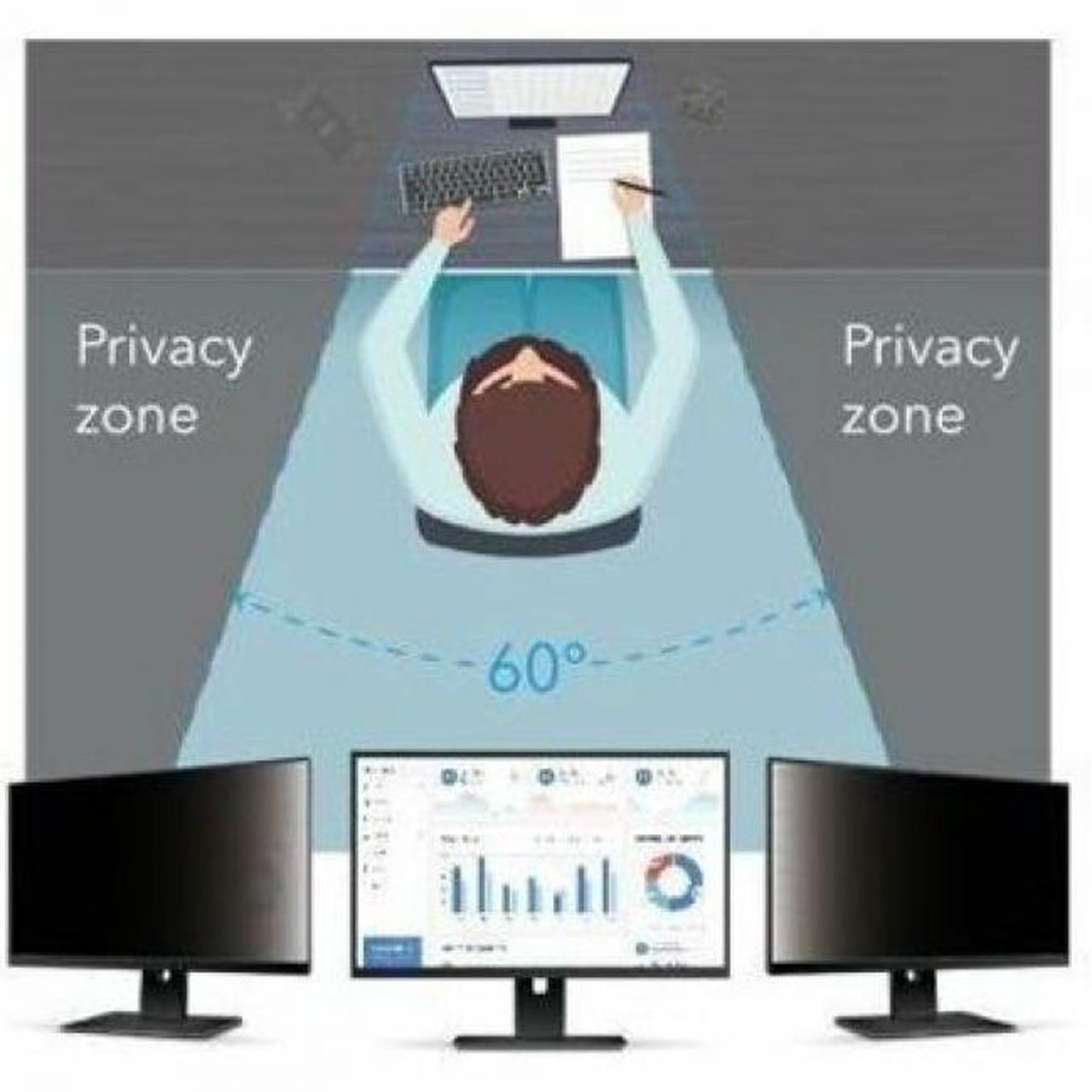 Alt view image 5 of 8 - V7 ScreenSentry PS240W9AM Privacy Screen Filter - For 24" Widescreen LCD Monitor, Notebook - 16:9 - Dust Resistant, Fingerprint Resistant, Scratch Resistant, Smudge Resistant - Anti-glare - TAA C