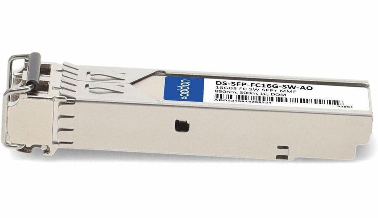 Alt view image 13 of 17 - AddOn Cisco DS-SFP-FC16G-SW Compatible TAA Compliant 16GBase-SW Fibre Channel SFP+ Transceiver LC,