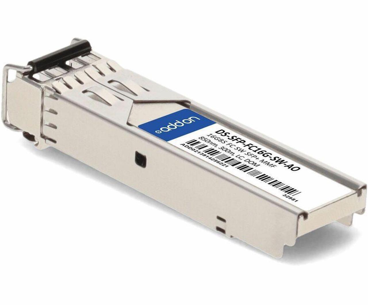 Alt view image 14 of 17 - AddOn Cisco DS-SFP-FC16G-SW Compatible TAA Compliant 16GBase-SW Fibre Channel SFP+ Transceiver LC,