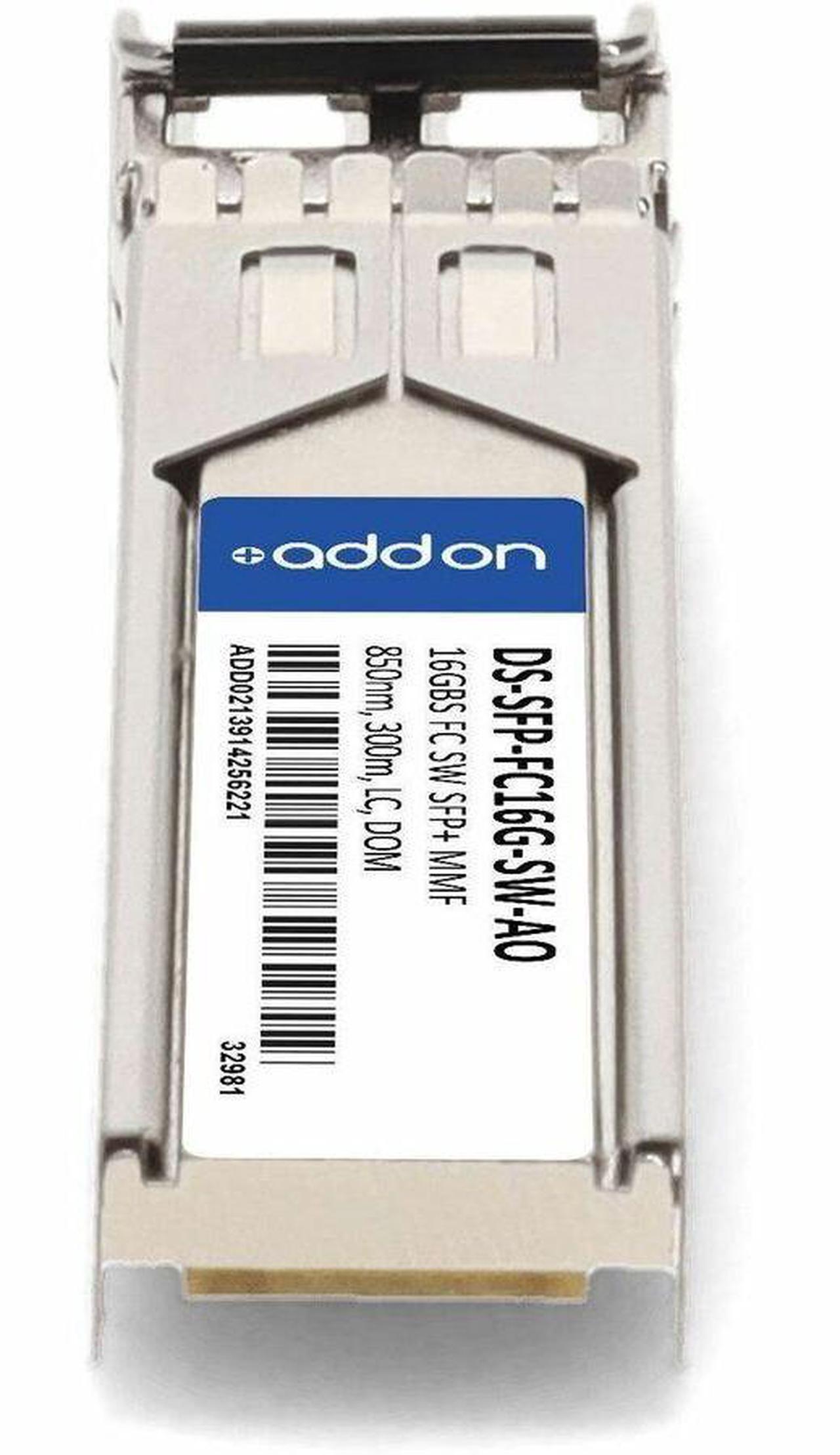 Alt view image 15 of 17 - AddOn Cisco DS-SFP-FC16G-SW Compatible TAA Compliant 16GBase-SW Fibre Channel SFP+ Transceiver LC,