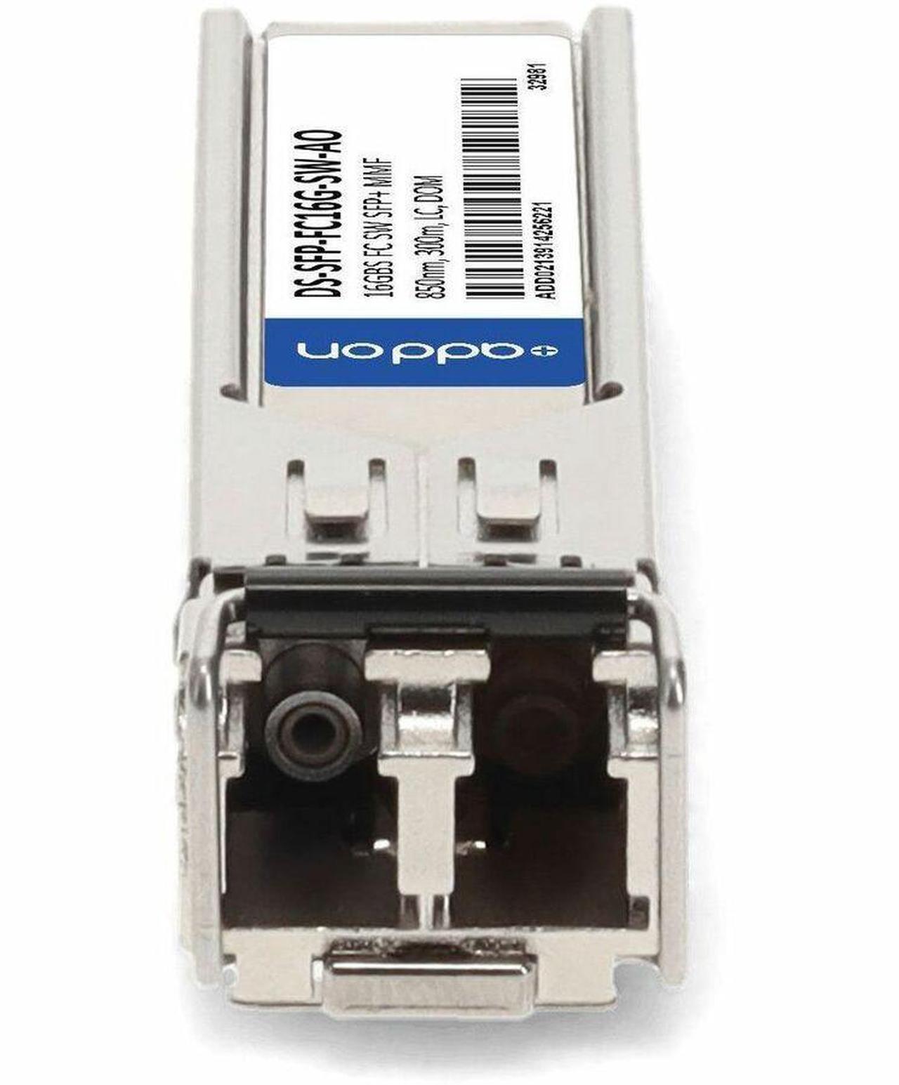 Alt view image 16 of 17 - AddOn Cisco DS-SFP-FC16G-SW Compatible TAA Compliant 16GBase-SW Fibre Channel SFP+ Transceiver LC,