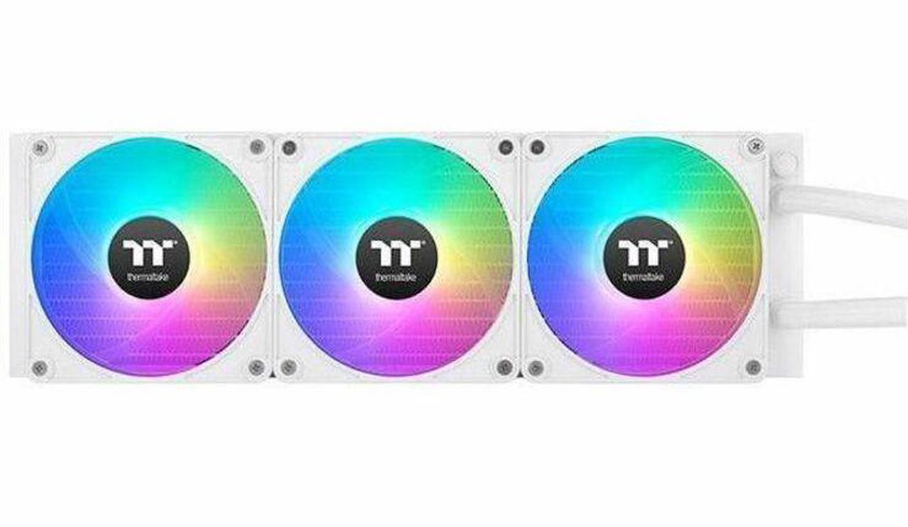 Alt view image 5 of 13 - Thermaltake TH420 V2 Ultra EX ARGB Sync All-In-One Liquid Cooler - Snow Edition - 5.51" Maximum Fan Diameter - 3 x Fan(s) - 90.30 CFM Maximum Airflow - 1800 rpm - Liquid Cooler Cooler - 9PIN - Co