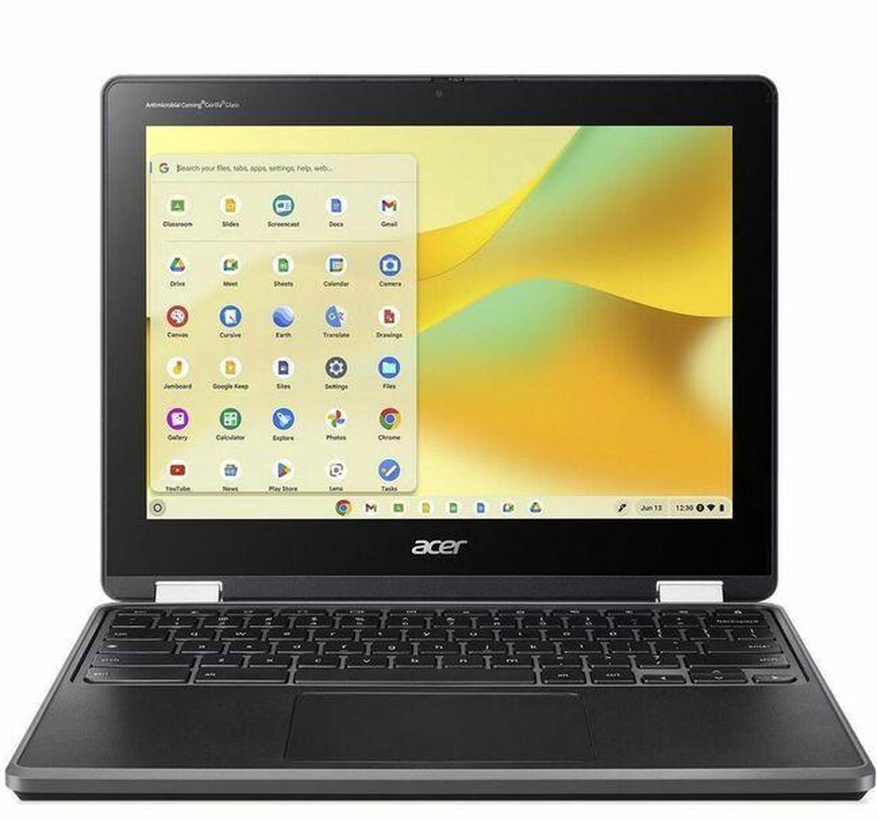 Main image of Acer Chromebook Spin 512 R857TN R857TN-P5QA 12.2" Touchscreen Convertible 2 in 1 Chromebook - WUXGA - Intel N250 - 8 GB - 64 GB Flash Memory - English (US) Keyboard - Black - Intel Chip - 1920 x