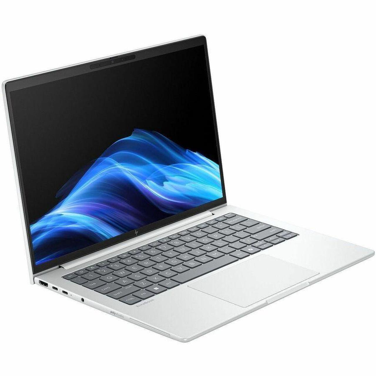 Alt view image 2 of 7 - HP EliteBook 8 G1i 14" Notebook - WUXGA - Intel Core Ultra 7 255U - 32 GB - 512 GB SSD - English Keyboard - Glacier Silver - Intel Chip - 1920 x 1200 - Windows 11 Pro - Intel - In-plane Switching