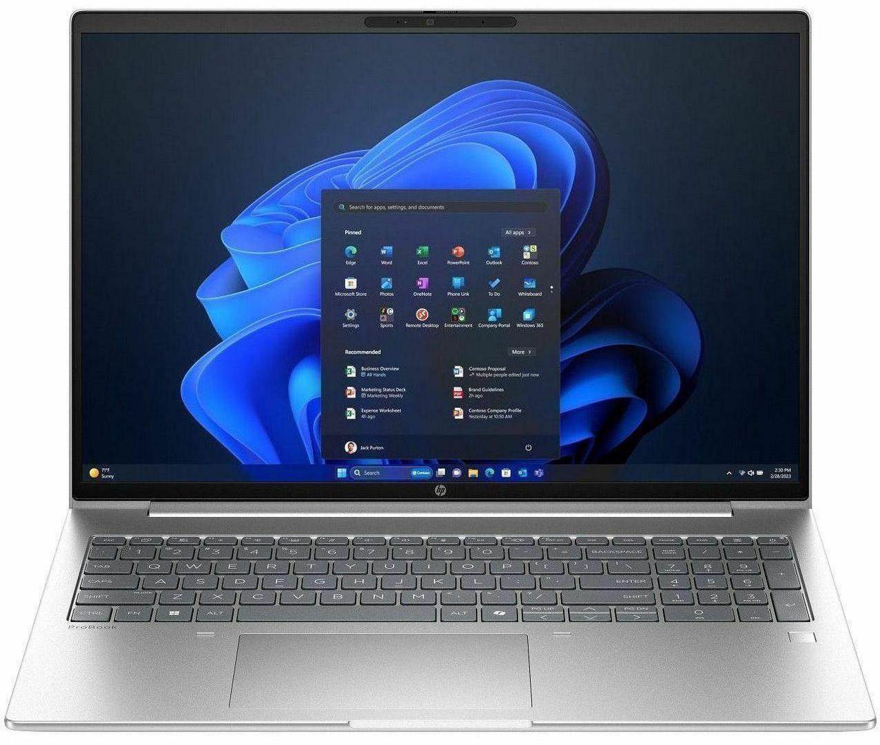 Alt view image 6 of 8 - HP ProBook 4 G1i 16" Notebook - WUXGA - Intel Core Ultra 5 225U - 16 GB - 512 GB SSD - English Keyboard - Pike Silver - Intel Chip - 1920 x 1200 - Windows 11 Pro - Intel - In-plane Switching (IPS
