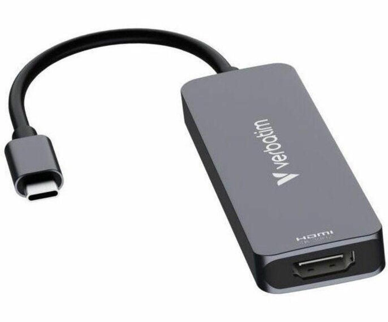 Alt view image 2 of 11 - Verbatim USB-C Essentials Multiport Hub - 4 Ports - Charging Capability - USB Type C - 4K @30Hz - 3840 x 2160 - 3 x USB Ports - 2 x USB Type-A Ports - USB Type-A - 1 x USB Type-C Ports - USB Type-C -
