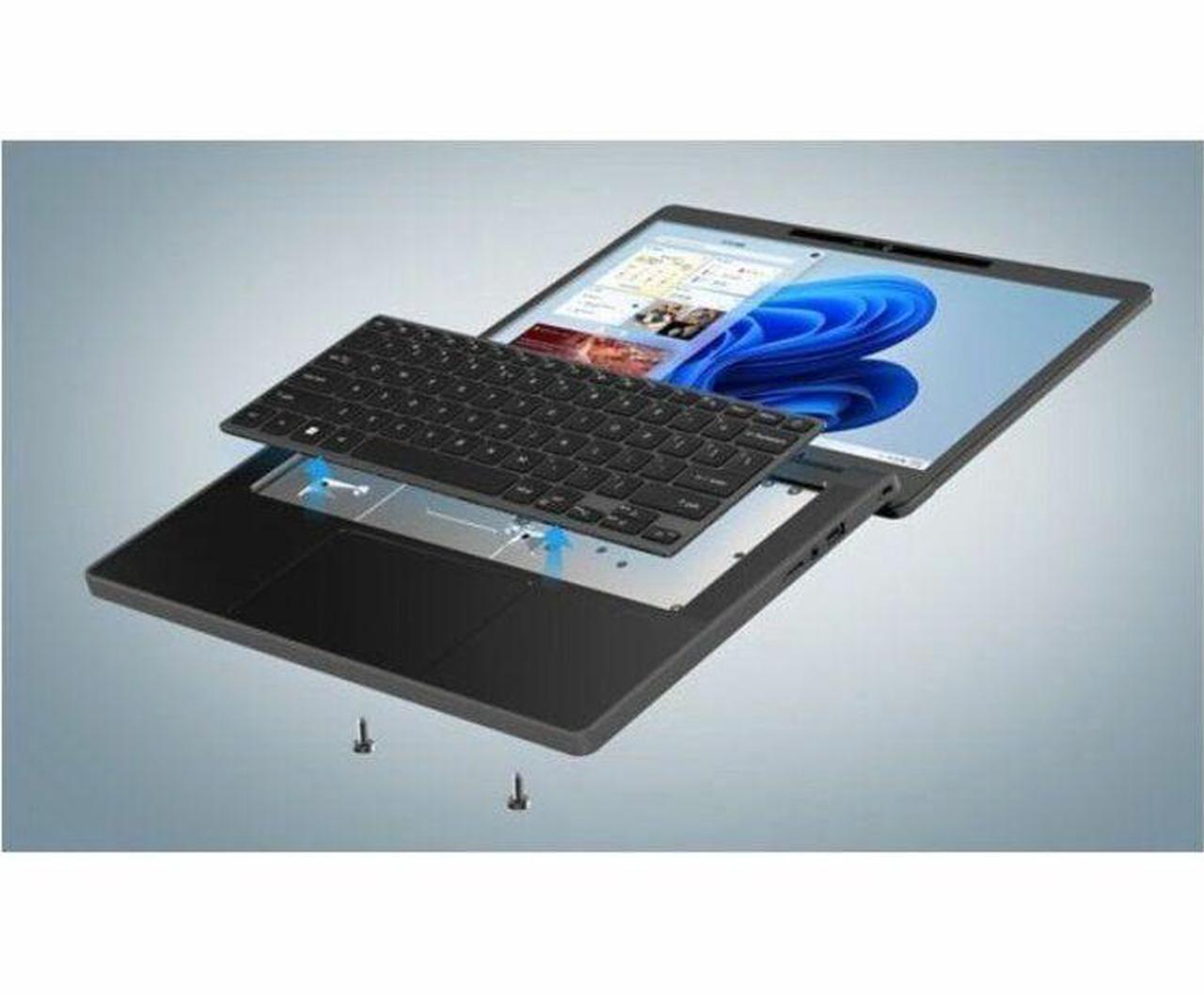 Alt view image 6 of 7 - Acer TravelMate B5 14 B514-31-G2 TMB514-31-G2-33RK 14" Notebook - Full HD - Intel Core 3 N355 - 8 GB - 256 GB SSD - English Keyboard - Black - Intel Chip - 1920 x 1080 - Windows 11 Pro Education