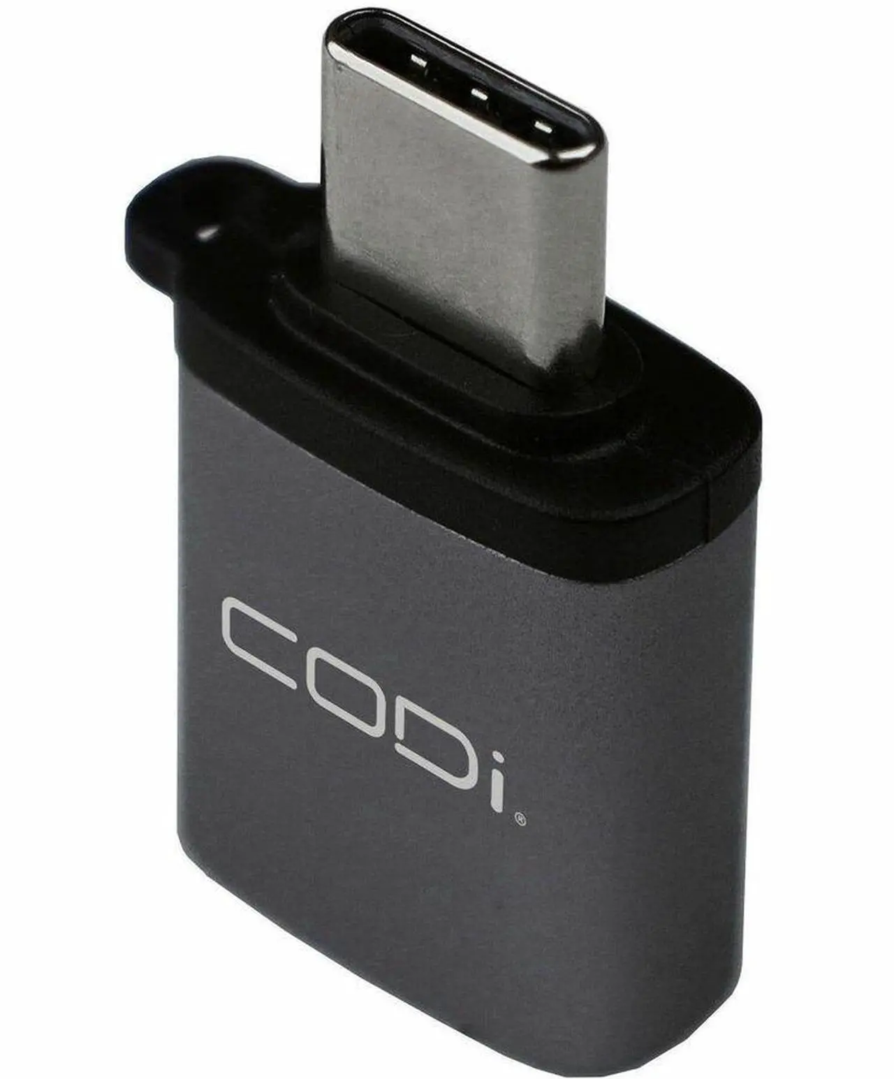 Alt view image 4 of 6 - CODi USB-C to USB-A Adapter w/ 10Gbps Data Transfer Speed - 1 x USB Type A - Female - 1 x USB Type C - Male - Space Gray
