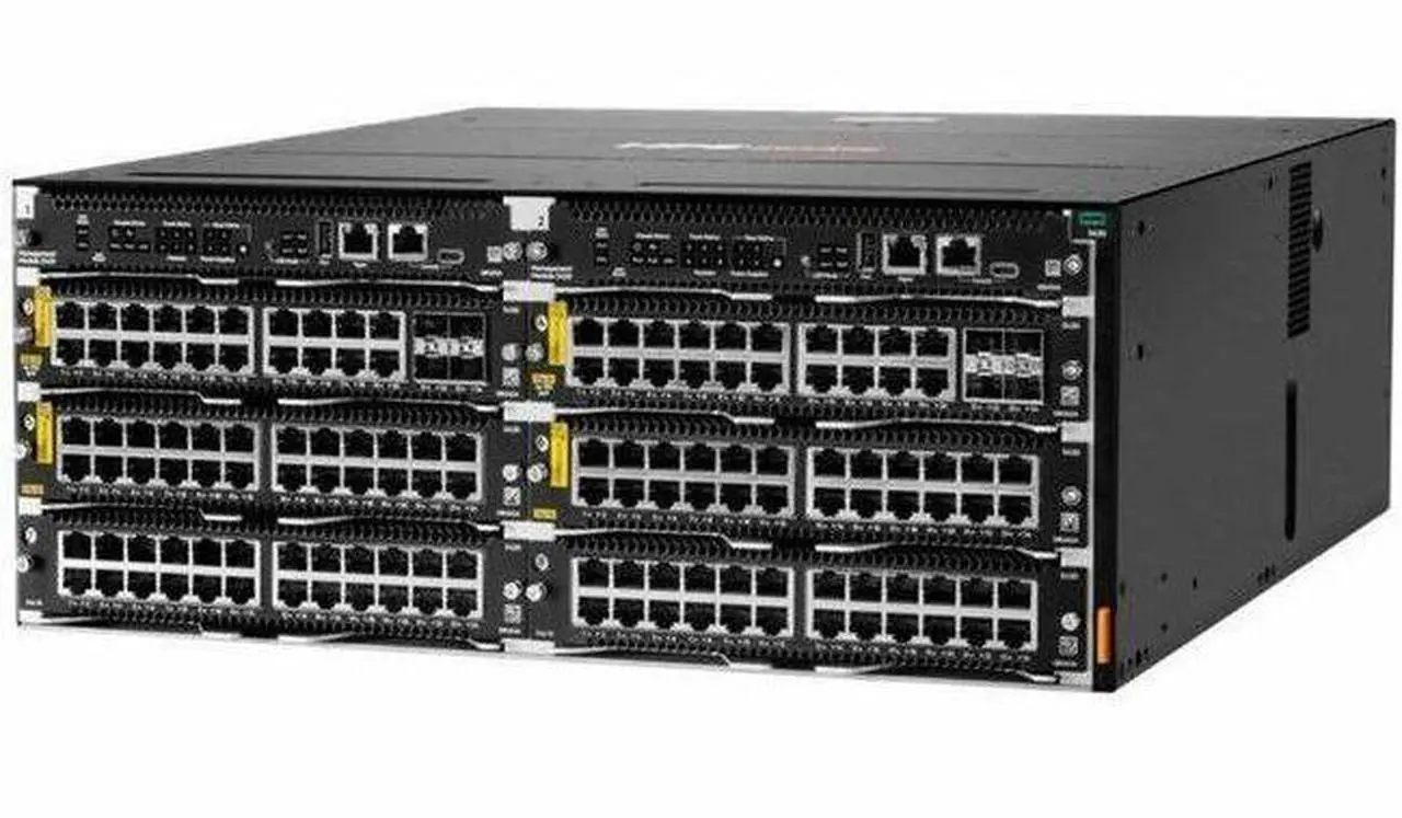 Main image of Aruba CX 5420 Switch Chassis - 20 Ports - Manageable - Gigabit Ethernet, 10 Gigabit Ethernet - 1000Base-T, 10GBase-LRM - 3 Layer Supported - Modular - 1600 W Power Consumption - Optical Fiber, Twisted