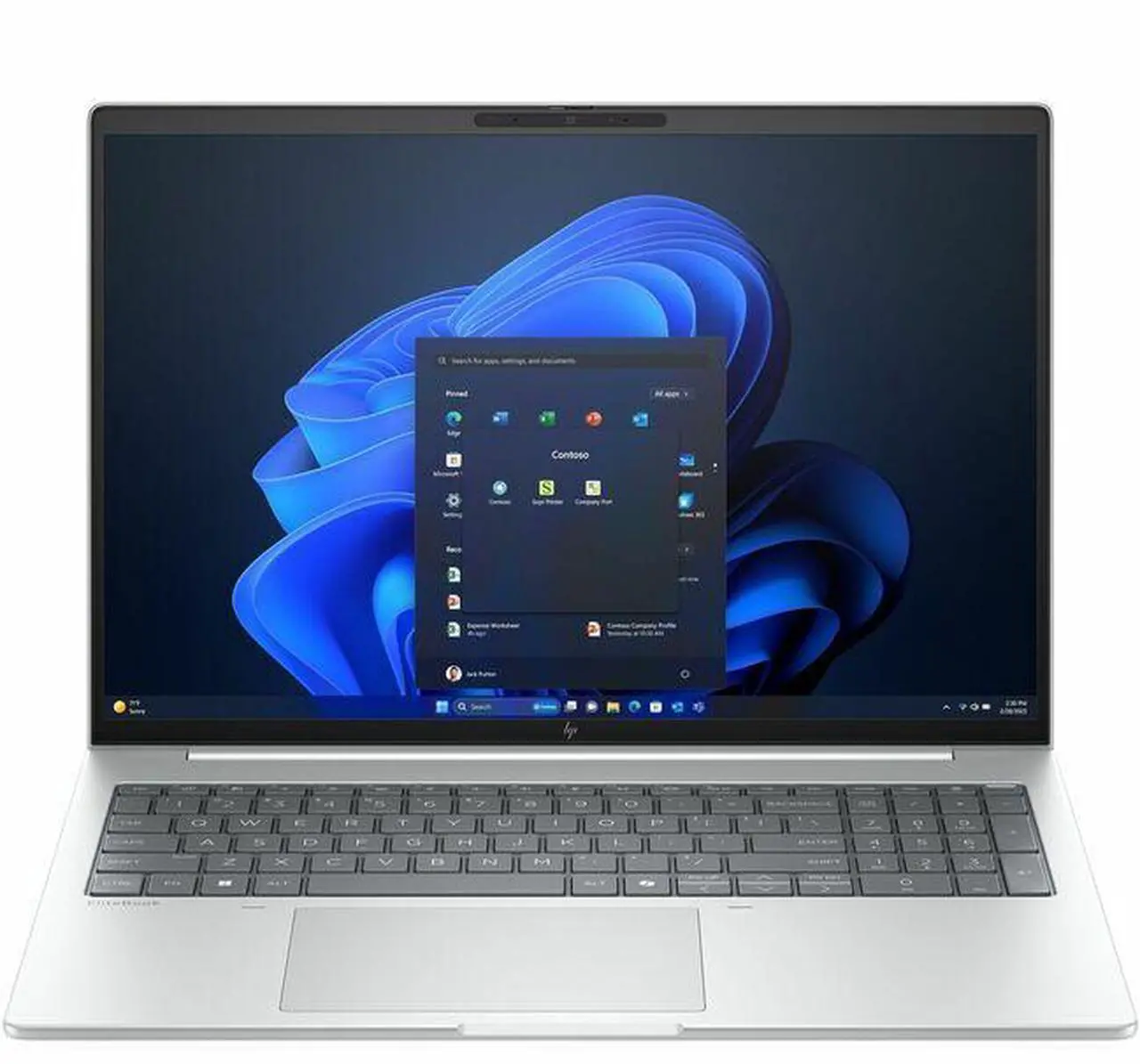 Main image of HP EliteBook 8 G1i 16" Touchscreen Notebook - WUXGA - Intel Core Ultra 7 255U - 16 GB - 512 GB SSD - Glacier Silver - Windows 11 Pro - IEEE 802.11be  BG7N3UT#ABA
