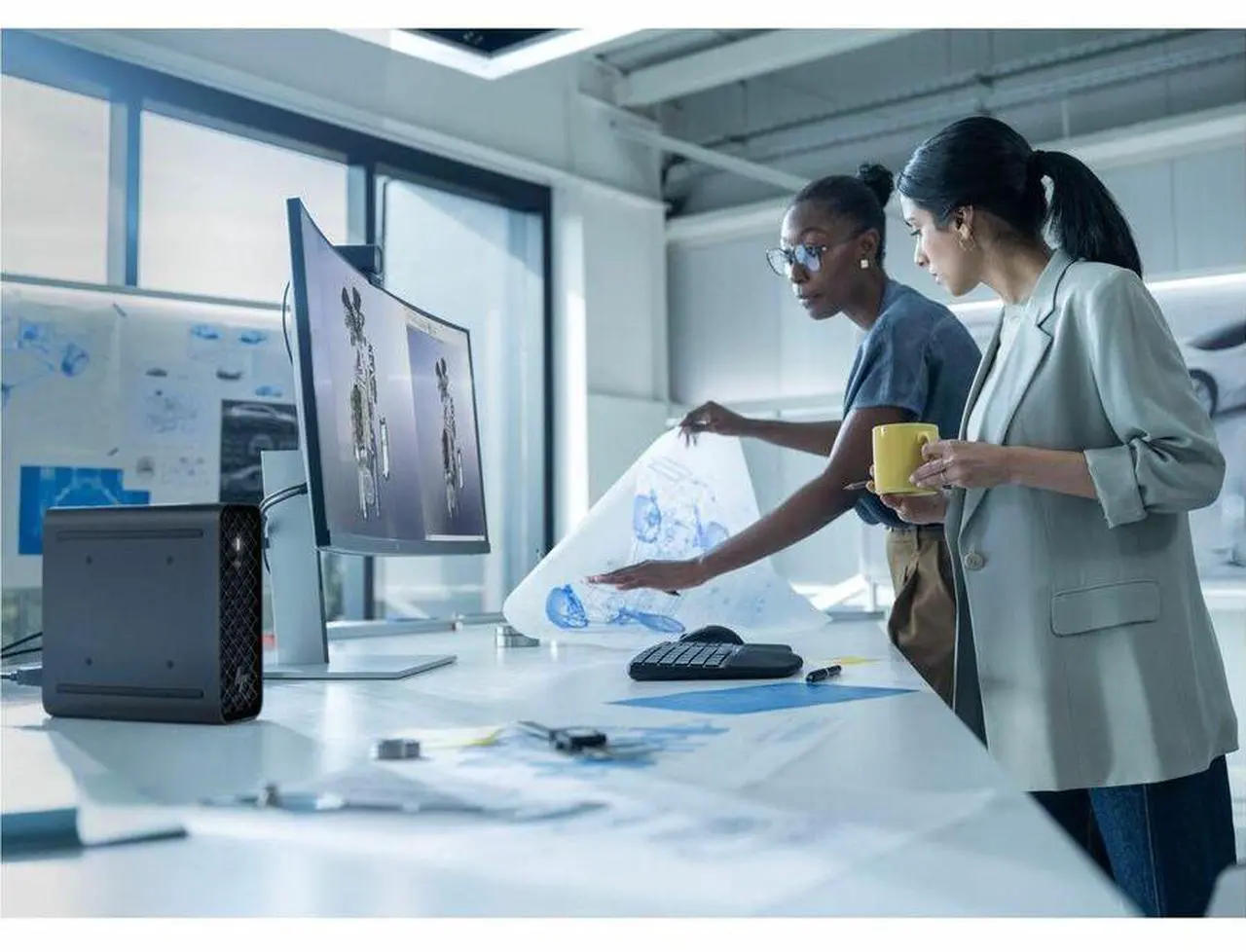 Alt view image 6 of 7 - HP Z2 G1i Workstation - Intel Core Ultra 7 265K - 32GB - 1TB SSD - Mini PC - Intel W880 Chip - Windows 11 Pro - NVIDIA RTX 4000 Ada Generation 20 GB Graphics - Wireless LAN  BM6N1UT#ABA