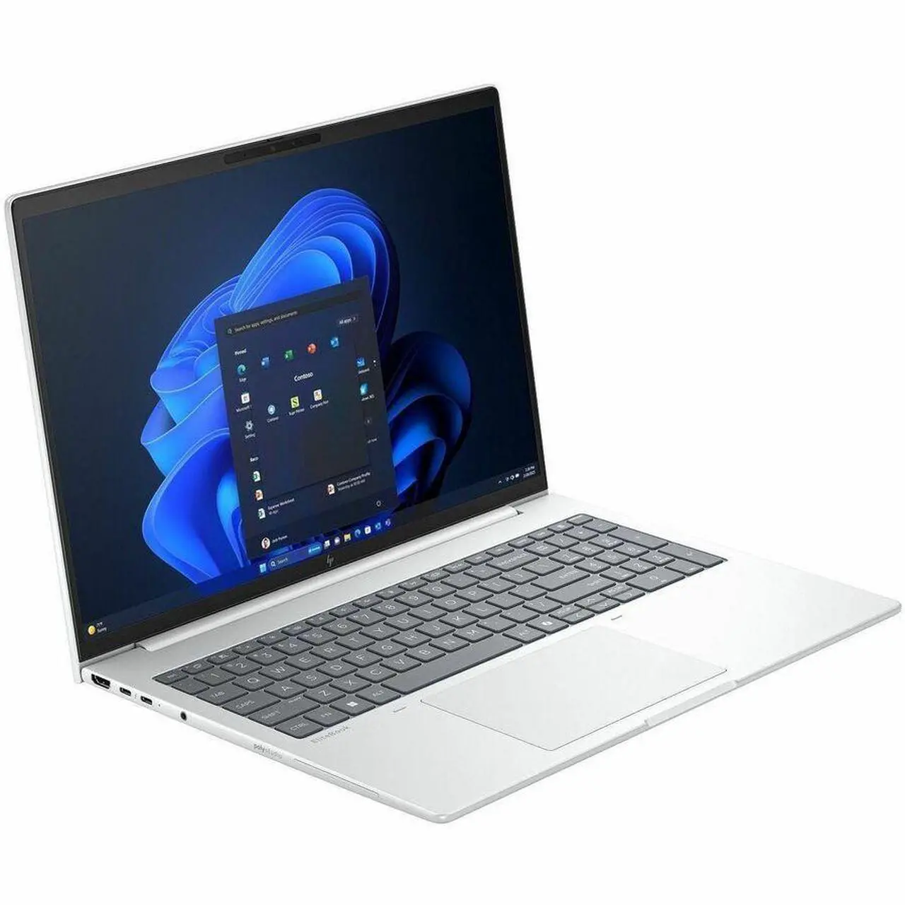 Alt view image 6 of 8 - HP EliteBook 8 G1i 16" Notebook - WUXGA - Intel Core Ultra 7 255U - 32 GB - 1 TB SSD - English Keyboard - Glacier Silver - Intel Chip - 1920 x 1200 - Windows 11 Pro - Intel - In-plane Switching (