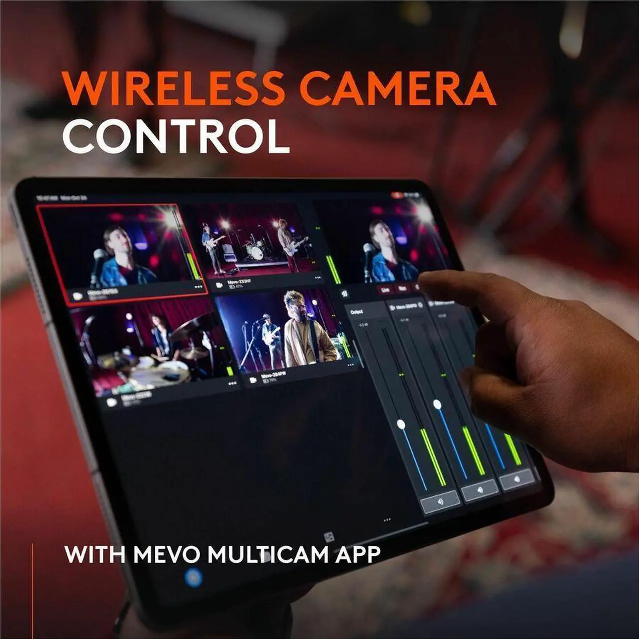 Alt view image 3 of 7 - Logitech Mevo Core Wireless Live Streaming Camera, 4K Video Camera With Interchangeable Lens, Multicam Ready, Intuitive App Control - 4K - 3840 x 2160 Video - CMOS Sensor - Auto-focus - Microphone - W