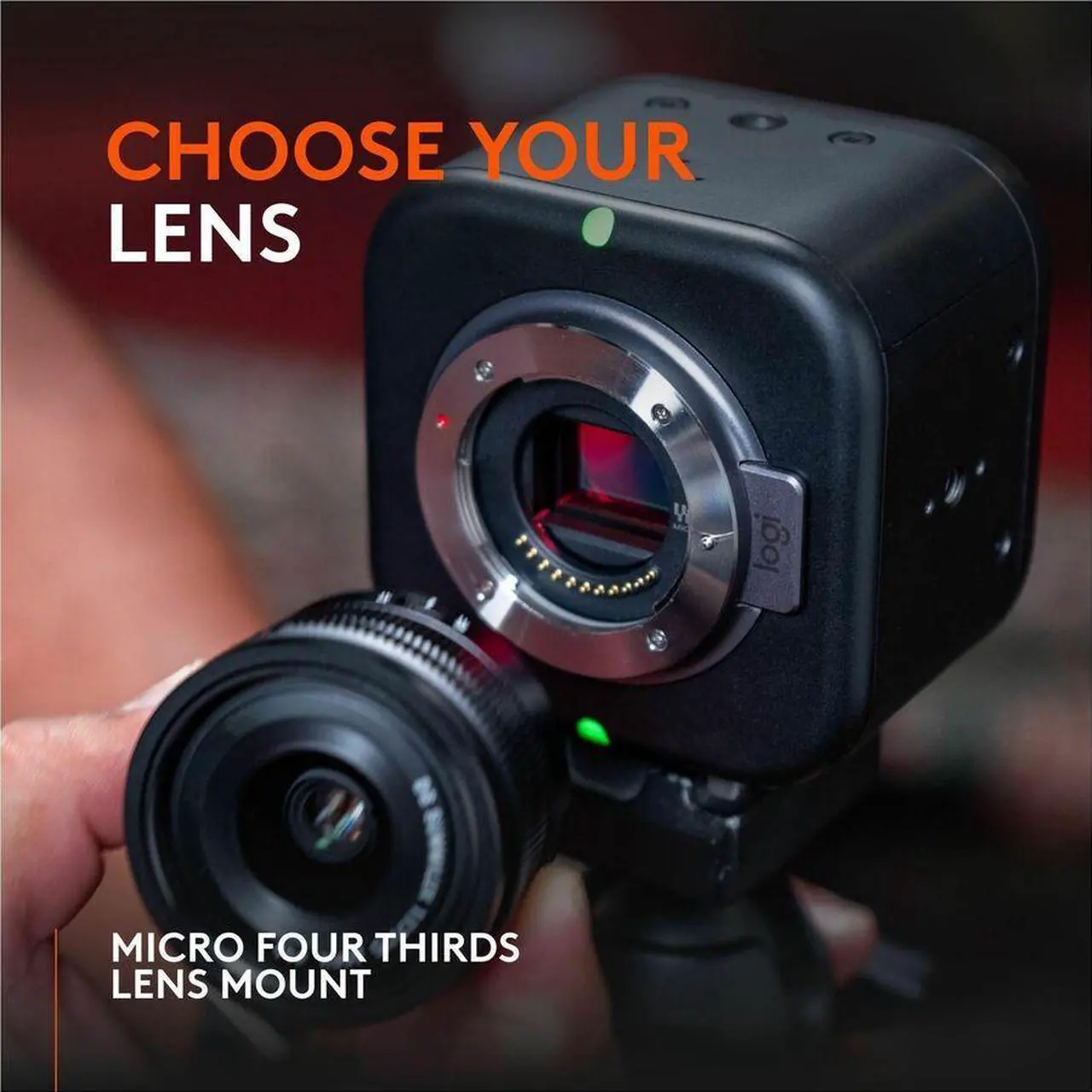Alt view image 5 of 7 - Logitech Mevo Core Wireless Live Streaming Camera, 4K Video Camera With Interchangeable Lens, Multicam Ready, Intuitive App Control - 4K - 3840 x 2160 Video - CMOS Sensor - Auto-focus - Microphone - W