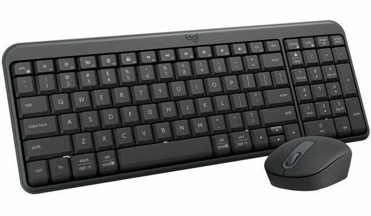Main image of Logitech MK250 Bluetooth Wireless Mouse and Keyboard Combo: Fast & Easy Connectivity, Compact Wireless Keyboard, Ambidextrous Mouse (Graphite) - Wireless Bluetooth Keyboard - Graphite - Wireless B