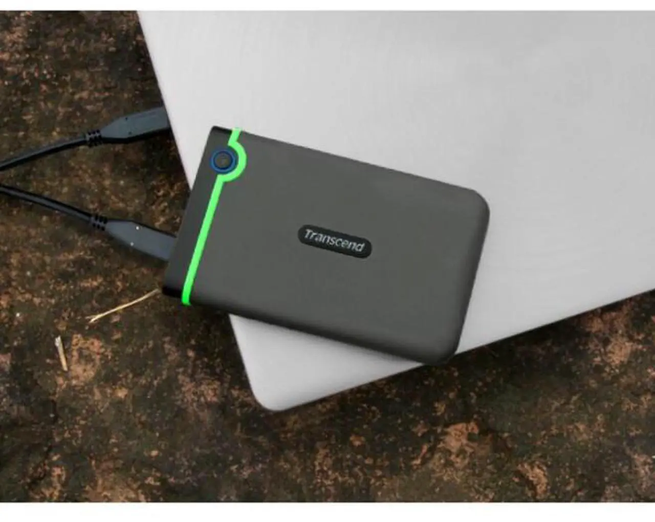 Alt view image 6 of 10 - Transcend StoreJet 25M3C - Hard drive - 2 TB - external (portable) - 2.5" - USB 3.1 Gen 1 - iron grey