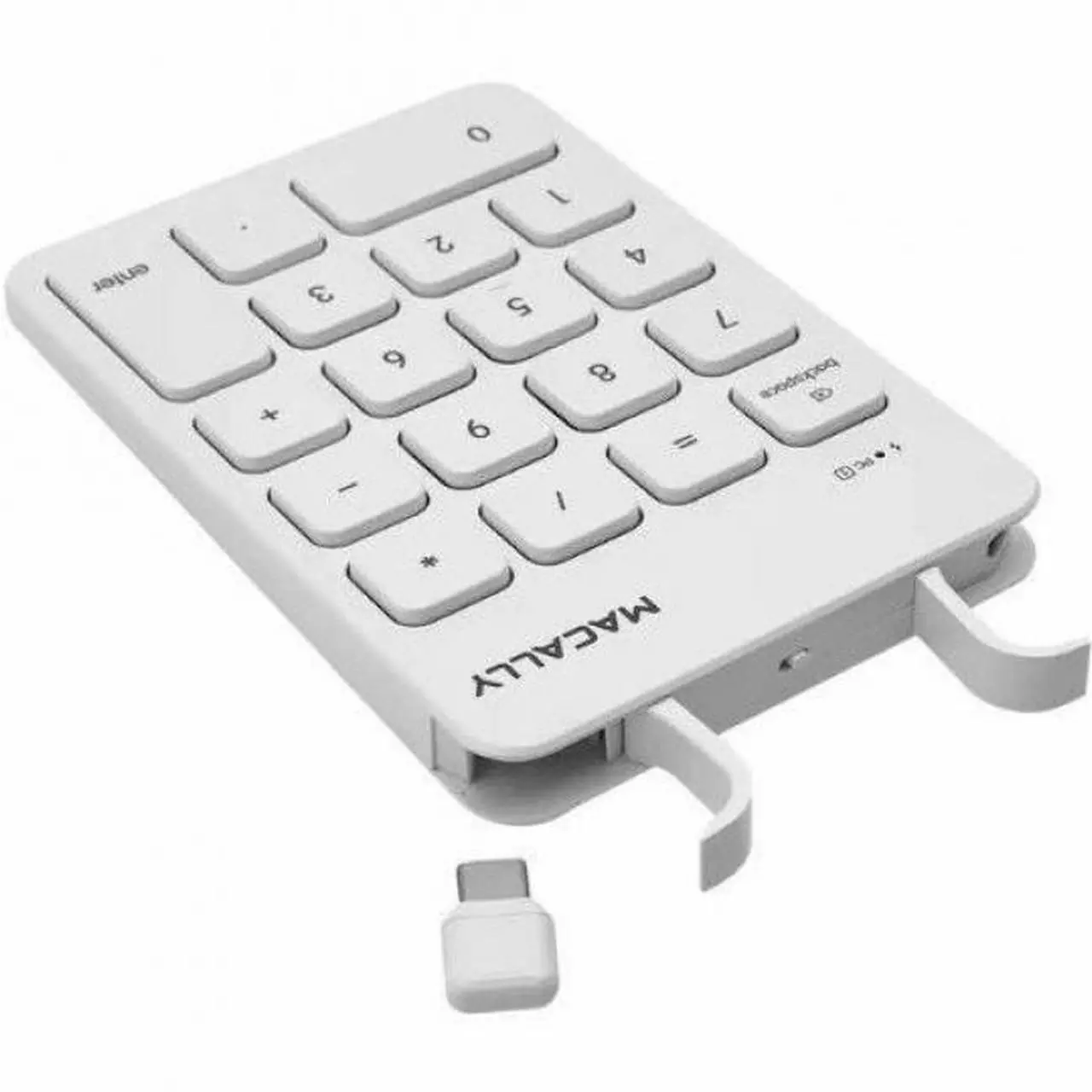 Alt view image 4 of 5 - Macally keypad - Wireless Connectivity - RF - 2.40 GHz - USB Type C Interface - 18 Key(s) - MacBook, Chromebook, Computer, MacBook Pro - PC, Mac - Scissors Keyswitch