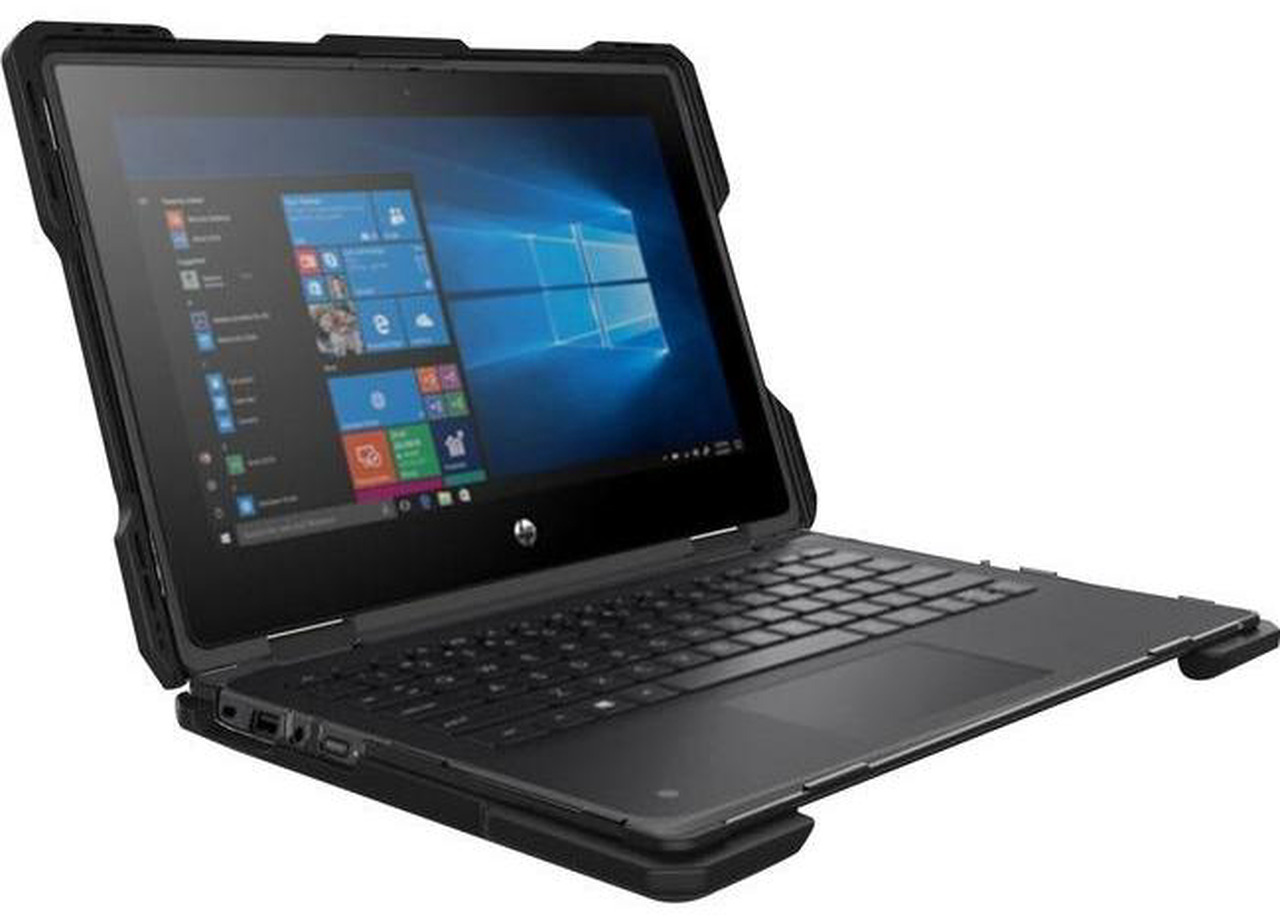 Open Box: InfoCase HP x360 Rugged Snap-On Case - For HP Chromebook, Notebook - Black - Scratch Resistant, Anti-slip, Drop Resistant, Shock Resistant, Heat Resistant, Damage Resistant - Polycarbonate (PC), Therm - Newegg.com - Open Box condition - Image 7