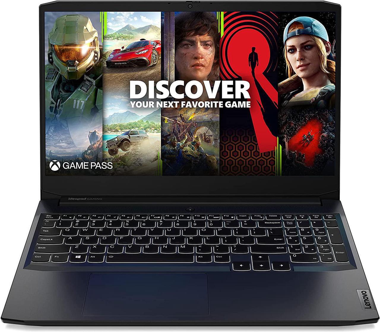 Main image of Lenovo IdeaPad Gaming 3 15ACH6 - 15.6" GeForce RTX 3050 Ti Laptop GPU - AMD Ryzen 5 5600H  - 8GB Memory - 512 GB PCIe SSD - Windows 11 Home 64-bit - Gaming Laptop - 120 Hz IPS (82K200XXUS )