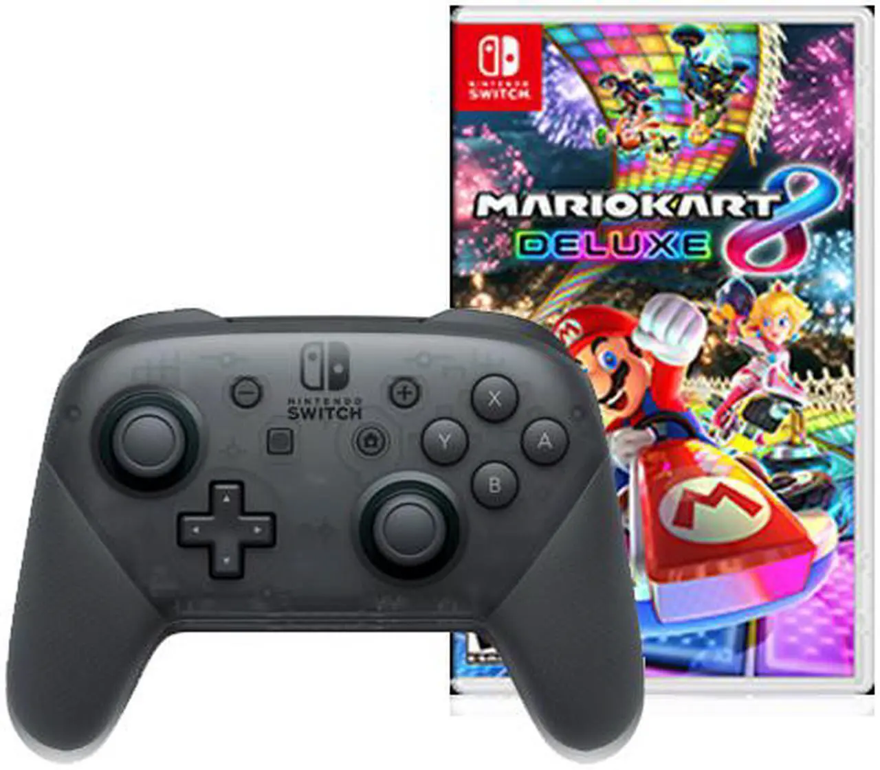 Main image of Nintendo Switch Pro Controller & Nintendo Mario Kart 8 Deluxe