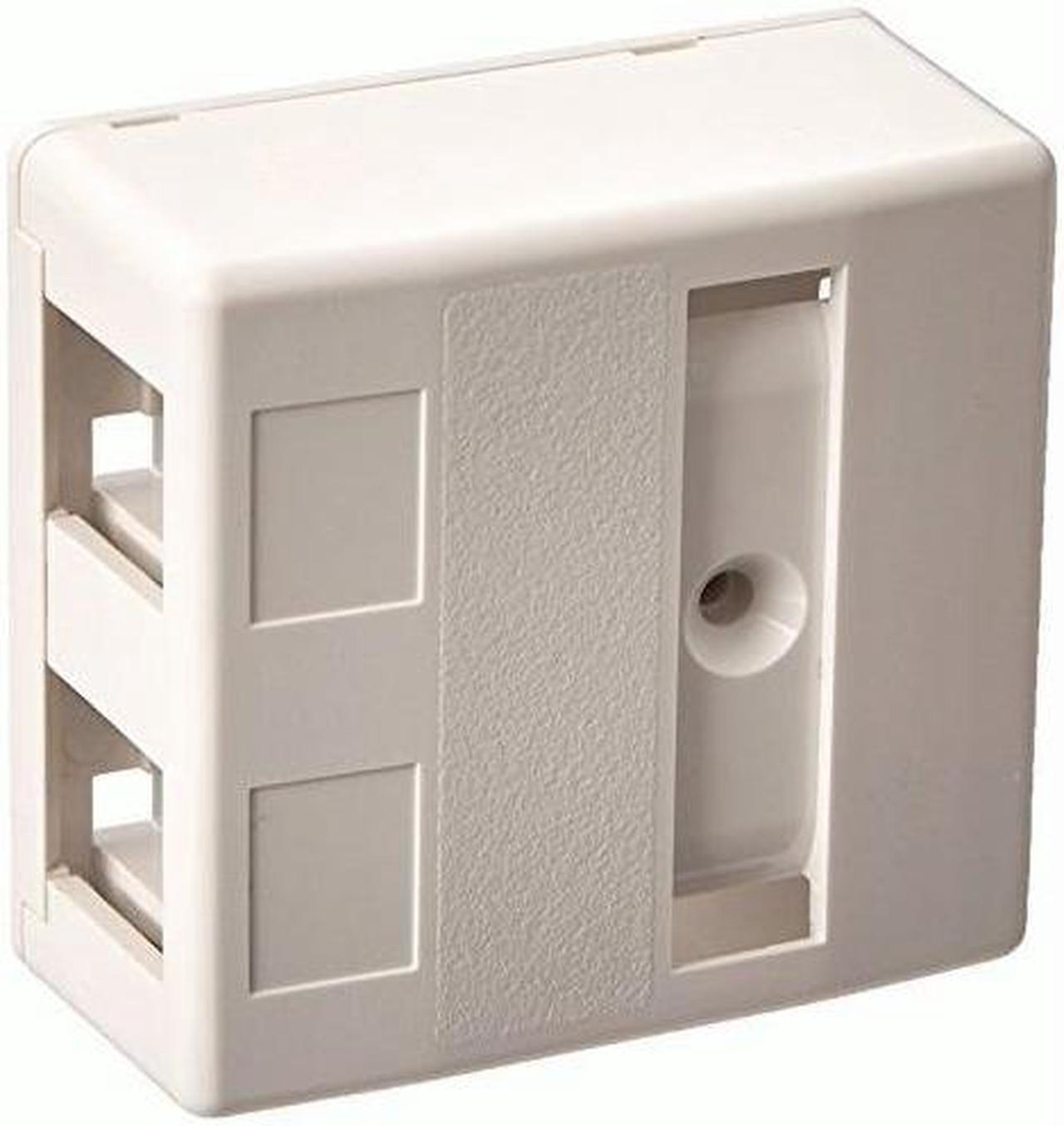 Alt view image 3 of 4 - HUBBELL PREMISE WIRING HSB2W Surface Housing 2 Port