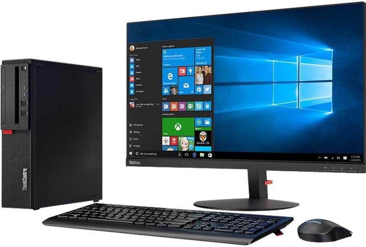 Alt view image 4 of 9 - Lenovo ThinkCentre M910s 10MK003HUS Desktop Computer - Intel Core i7 (6th Gen) i7-6700 3.40 GHz - 8 GB DDR4 SDRAM - 1 TB HDD - Windows 7 Professional 64-bit (English) upgradable to Windows 10 Pro - Small Form Factor - Black