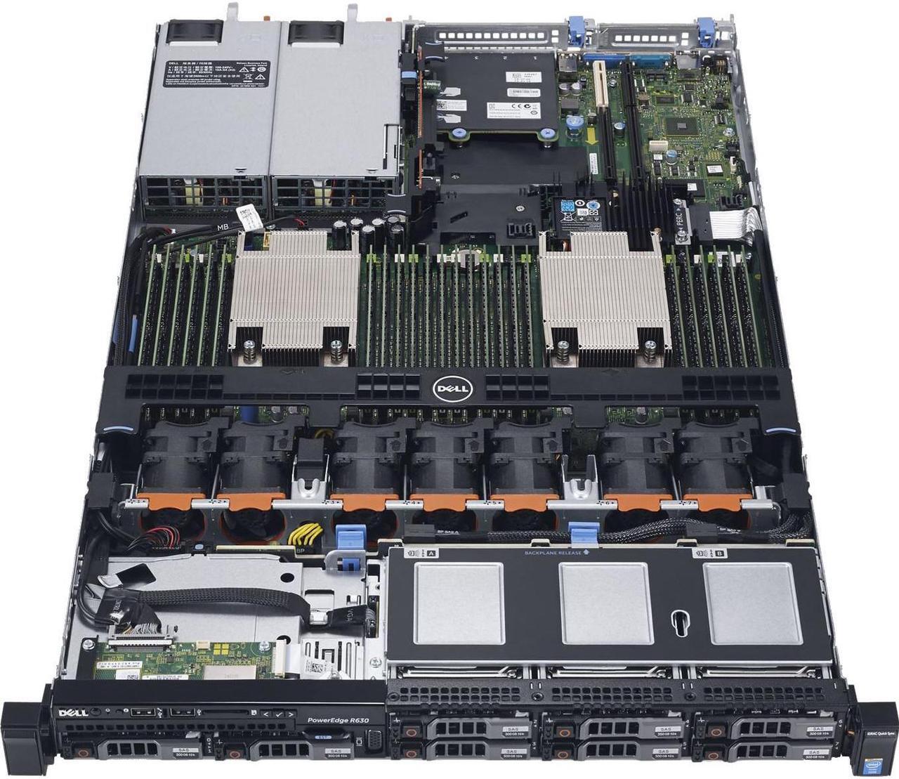 Alt view image 4 of 6 - Dell PowerEdge R630 1U Rack Server - 2 x Intel Xeon E5-2660 v4 Tetradeca-core (14 Core) 2 GHz - 32 GB Installed DDR4 SDRAM - 1.20 TB (1 x 1.20 TB) 12Gb/s SAS HDD - Serial Attached SCSI (SAS) Controller - 2 x 750 W