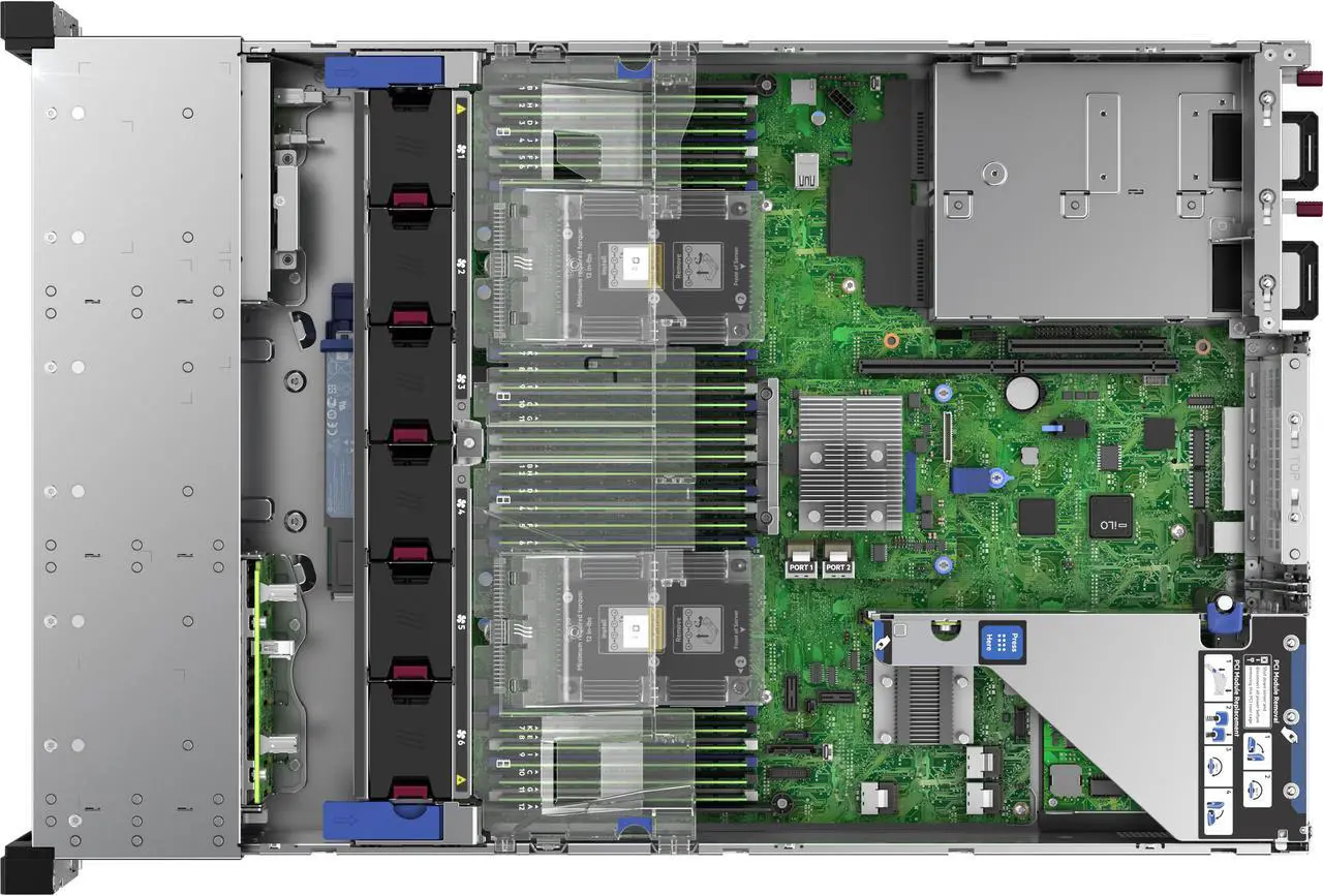 Alt view image 2 of 7 - HP ProLiant DL380 G10 2U Rack Server - 2 x Intel Xeon Gold 6148 Icosa-core (20 Core) 2.40 GHz - 64 GB Installed DDR4 SDRAM - 12Gb/s SAS Controller - 2 x 800 W - 2 Processor Support - 768 GB RAM Suppor