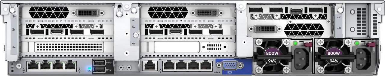 Main image of HP ProLiant DL380 G10 2U Rack Server - 2 x Intel Xeon Gold 6148 Icosa-core (20 Core) 2.40 GHz - 64 GB Installed DDR4 SDRAM - 12Gb/s SAS Controller - 2 x 800 W - 2 Processor Support - 768 GB RAM Suppor