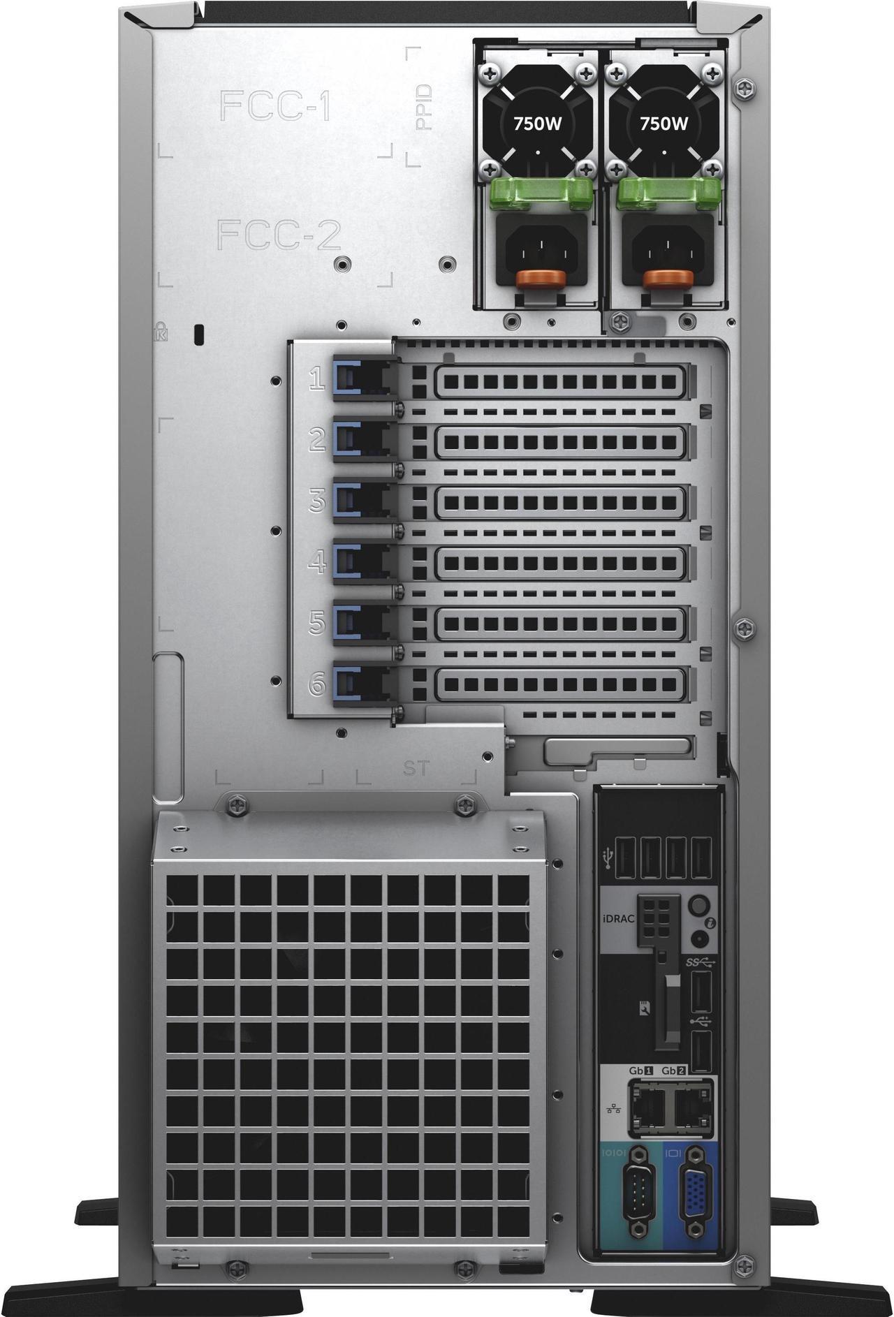 Main image of Dell PowerEdge T430 5U Tower Server - 1 x Intel Xeon E5-2620 v4 Octa-core (8 Core) 2.10 GHz - 8 GB Installed DDR4 SDRAM - 300 GB (1 x 300 GB) 12Gb/s SAS HDD - Serial Attached SCSI (SAS) Controller - 2 x 495 W