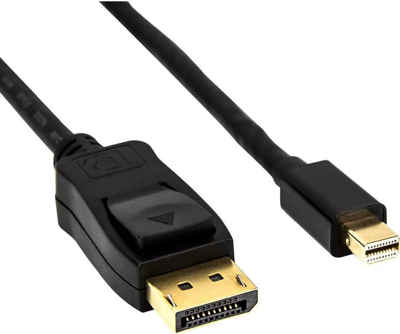 Alt view image 2 of 7 - Rocstor Y10C165-B1 6Ft Mini DisplayPort Male to DisplayPort 1.2 Male Cable M/M - Supports up to 4Kx2K@60Hz, (3860 x 2160) @ 60Hz - Gold Plated - Black