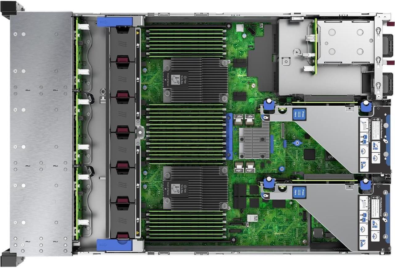 Alt view image 2 of 5 - HP ProLiant DL385 G10 2U Rack Server - 2 x AMD EPYC 7451 Tetracosa-core (24 Core) 2.30 GHz - 64 GB Installed DDR4 SDRAM - 12Gb/s SAS Controller - 2 x 800 W - 2 Processor Support - 1 TB RAM Support - G