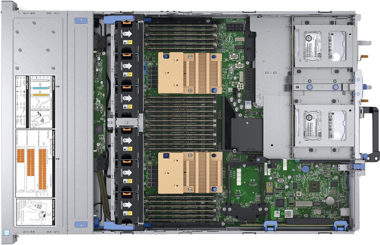 Main image of Dell EMC PowerEdge R740xd 2U Rack Server - 1 x Intel Xeon Silver 4108 Octa-core (8 Core) 1.80 GHz - 16 GB Installed DDR4 SDRAM - 1 TB (1 x 1 TB) Serial ATA/600 HDD - 12Gb/s SAS Controller - 2 x 750 W