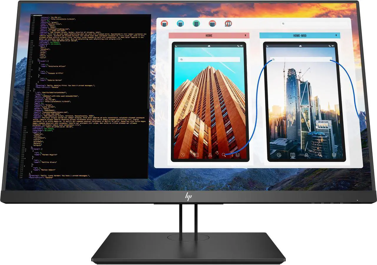 Alt view image 2 of 13 - HP Z27 2TB68A8#ABA 27" UHD 3840 x 2160 (4K) 60Hz HDMI, DisplayPort, USB IPS Monitor