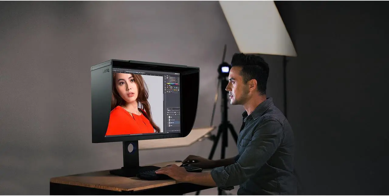 Alt view image 3 of 11 - BenQ Shading Hood for SW240 PhotoVue Photographer Monitor | SH240 - For Monitor - Gray