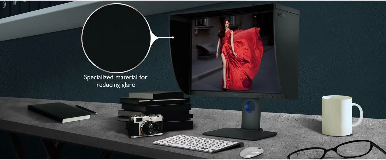 Alt view image 6 of 11 - BenQ Shading Hood for SW240 PhotoVue Photographer Monitor | SH240 - For Monitor - Gray