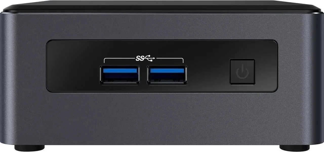 Main image of Intel NUC 7 Business NUC7i3DNHNC Desktop Computer - Intel Core i3 (7th Gen) i3-7100U 2.40 GHz - 4 GB DDR4 SDRAM - 1 TB HDD - Windows 10 Pro 64-bit - Mini PC - Intel HD Graphics 620 Graphics - Wireless