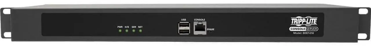Alt view image 2 of 16 - Tripp Lite Serial Console Server 16-Port 2 USB Ports Dual GbE 4 Gb Flash 1U - Twisted Pair - 2 x Network (RJ-45) - 2 x USB - 16 x Serial Port - 10/100/1000Base-T - Gigabit Ethernet - Desktop, Rack-mou