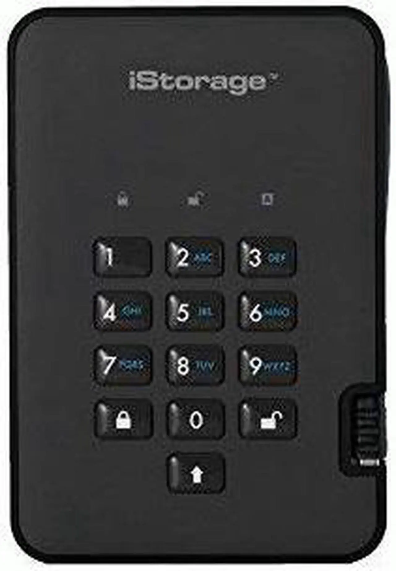 Alt view image 6 of 8 - iStorage diskAshur2 5TB Black - Secure portable hard drive - Password protected, dust and water resistant, portable, military grade hardware encryption USB 3.1  IS-DA2-256-5000-B